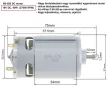 RS-550 DC voltage csere motor, DC 18V, 27000 RPM, 60W, without gear drive , for cordless Li-ion battery machines, power tools