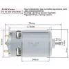   RS-550 DC voltage csere motor, DC 21V, 27500 RPM, 60W, without gear drive , for cordless Li-ion battery machines, power tools