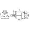   RS-550 DC voltage csere motor, DC 25V, 29000 RPM, 60W, without gear drive , for cordless Li-ion battery machines, power tools