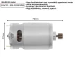 RS-550 EGYENÁRAMÚ 14T FOGASKERÉKKEL SZERELT RS550 MOTOR, DC 10,8V, 21500 FORDULAT, AKKUS LI-ION AKKUMULÁTOROS GÉPEKHEZ