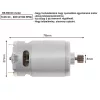   RS-550 DC voltage  9T gear-mounted RS550 motor, DC 10,8V, 21500 RPM, 60W,  for cordless Li-ion battery machines, power tools