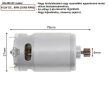 RS-550 DC voltage  9T gear-mounted RS550 motor, DC 10,8V, 21500 RPM, 60W,  for cordless Li-ion battery machines, power tools