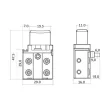 carbon brush holder kit with 5-speed switch, size- compatibility: for Dremel grinder