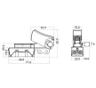 carbon brush holder kit with 5-speed switch, size- compatibility: for Dremel grinder