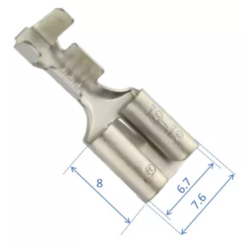 Push-on Blade . 6,3x0,8 mm, 0,3...0,9 mm²