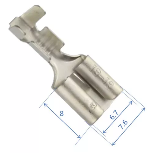 Push-on Blade . 6,3x0,8 mm, 0,3...0,9 mm²