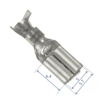 Push-on Blade . 4,8x0,8 mm, 0,3...1,5 mm²
