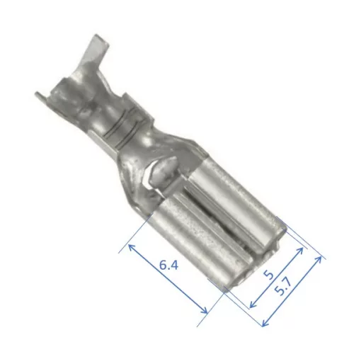 Push-on Blade . 4,8x0,8 mm, 0,3...1,5 mm²