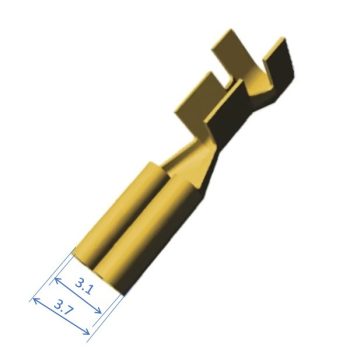 Plochá dutinka. 2,8x0,8 mm, 0,5...1 mm²