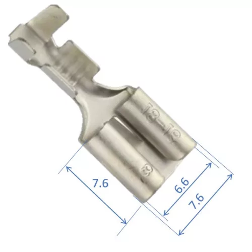 Push-on Blade . 6,3x0,8 mm, 0,5...1 mm²