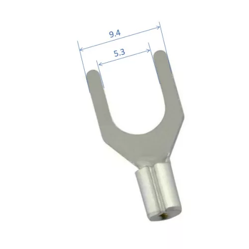 fork-terminal saru. 3,7mm M3,5; 0,25...1,5 mm²
