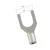 fork-terminal saru. 3,7mm M3,5; 0,25...1,5 mm²
