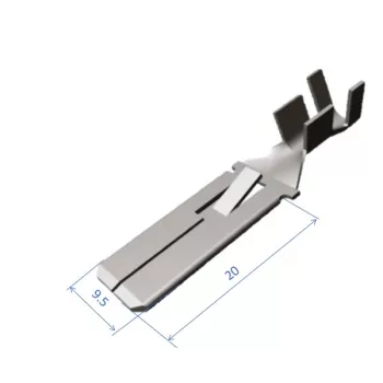 Disconnects male. 6,3x0,8 mm, 0,3...0,9 mm²