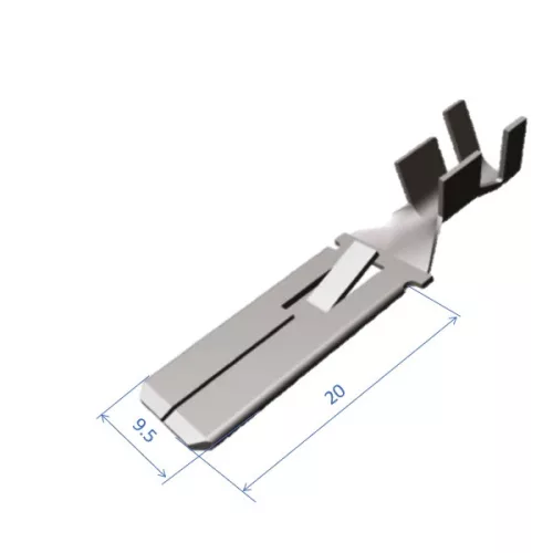 Disconnects male. 6,3x0,8 mm, 0,3...0,9 mm²