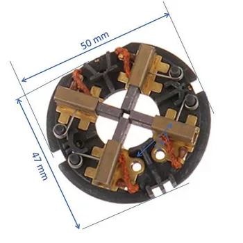   carbon brush holder, assembly for impact drill and impact wrench accessories 