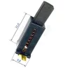   carbon brush with holder, size- compatibility: BOSCH 2609120199 GSS140A GSS140-1 GEX125-1A ROS10 GEX125-1AE ROS20VS GSS20-40 2609120199 (2 609 120 199)
