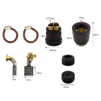   65/85/95 Electric Pick kit de perie de carbon: perie de carbon, arc și set de capac pentru perie