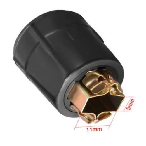 carbon brush holder   5x11mm, with cap, size- compatibility: Makita 4100NH 6x10mm