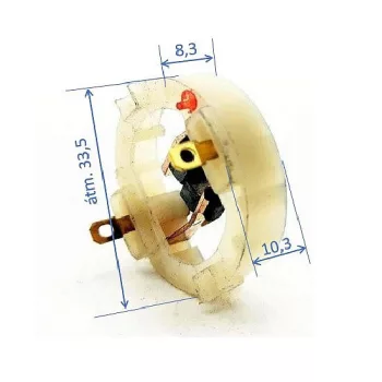   SZÉNKEFE TARTÓ HÍD BROZKEFÉVEL RS550 fém palást nélkül, méret- kompatibilitás: RS550 RS555 RS540 RS545 RS 540 550 545 555 BOSCH MAKITA DEWALT HITACHI METABO Milwaukee WORX Hilti MAKITA 629817-8, 6270D, 6227D, 6270DWE, 6271DWE, 6271D 6270DWPE