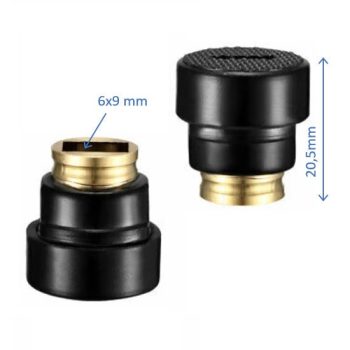   suport perie de carbon manșon 6x9mm, cu capac de închidere, compatibilitate dimensiuni: Makita 9523