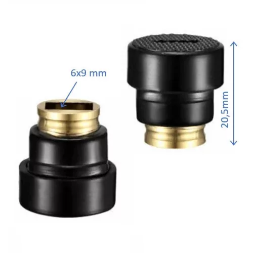 carbon brush holder   6x9mm, with cap, size- compatibility: Makita 9523
