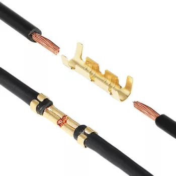   U-alakú elektromos vezetékcsatlakozó, sorkapocs, 0,5-1,5 mm²-es gyors bekötéshez és hőre zsugorodó csőkészlet - zsugorcső