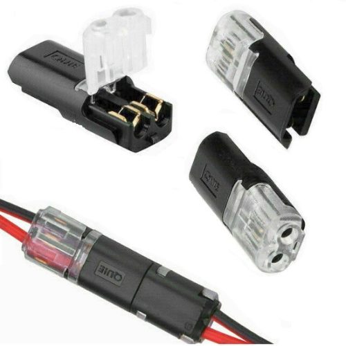 2-pin plug waterproof electrical connector, 300V, 10A max