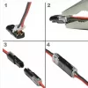 2-pin plug waterproof electrical connector, 300V, 10A max