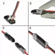 2-pin plug waterproof electrical connector, 300V, 10A max