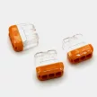Vezeték öszekötő sorkapocs, bedugós csatlakozó max. 24A, 3 tömör vezetékhez, NC-203; 0,5...2,5 mm²