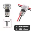 2 áramkörös vízálló elektromos T-gyorscsatlakozó, roppantós, maszív, robosztus 300V, 10A-IG