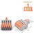 NV-F15O universal 6 -buckle, seizable wire connector connector, (max 32A 400V,  non-Wago product, Diygo)