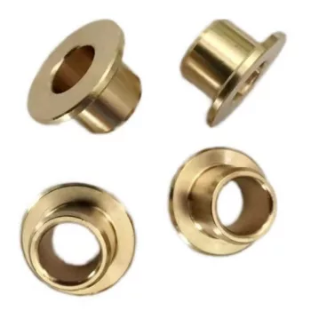   Bronze, copper rimmed bushing, self-lubricating bearing size: 4x8x8-12x2 mm