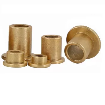   Bronze, copper rimmed bushing, self-lubricating bearing 6x10x10-14x2 mm