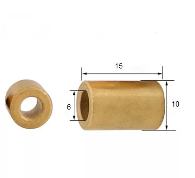 SZINTER BRONZ PERSELY, ÖNKENŐ CSAPÁGY 6X10X15 MM