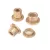 Bronze, copper rimmed bushing, self-lubricating bearing 8x12x12-16x2 mm 