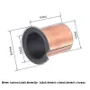   steel flange SF-1F , bushing, bronze coated, self-lubricating bearing 15-10x8x7,5mm