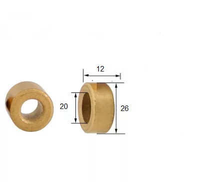 SZINTER BRONZ PERSELY, ÖNKENŐ CSAPÁGY 20X26X12 MM