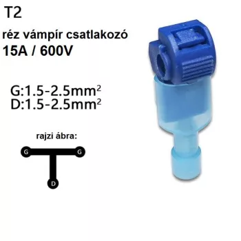 vezeték vámpír csatlakozó 1,5-2,5mm